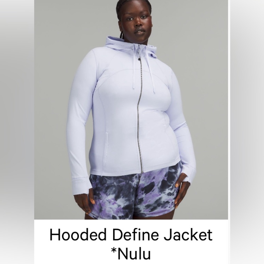Lululemon nulu hooded define sz 4 (pastel blue)